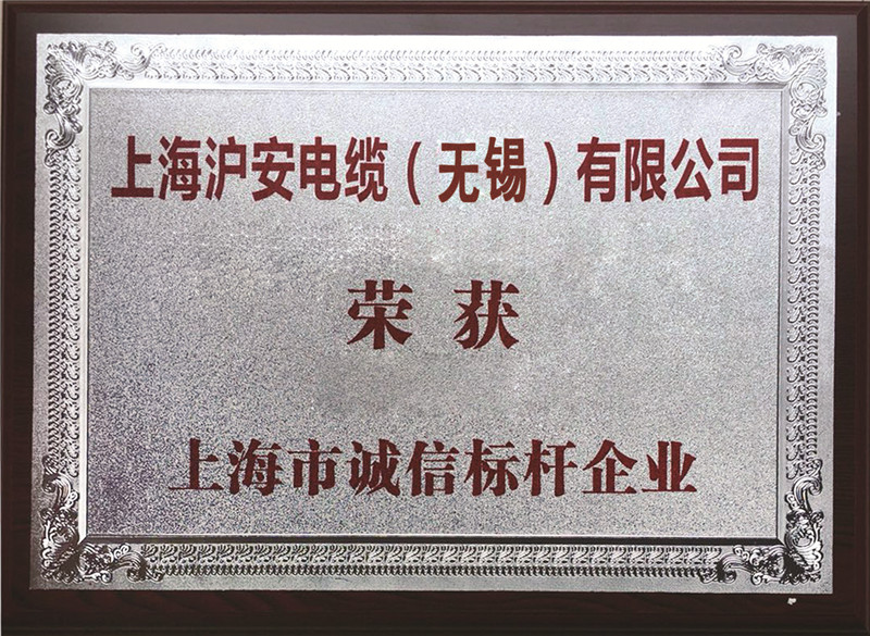 上海市诚信标杆企业